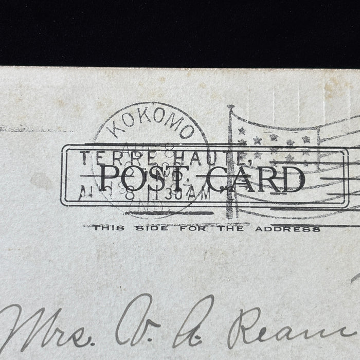Antique Postcard 1907 Rose Orphan Home Undivided Back Terre Haute Heavy Stock