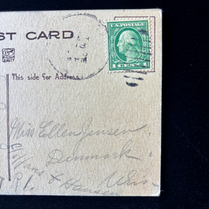 Antique Postcrd 1913 Lost Site Walk Sioux Falls SD Seney Island Big Sioux River