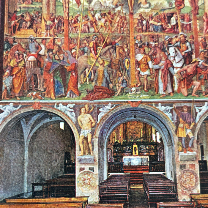Vintage Postcard Lot Art History Lugano Switzerland S Maria Degli Angioli Church