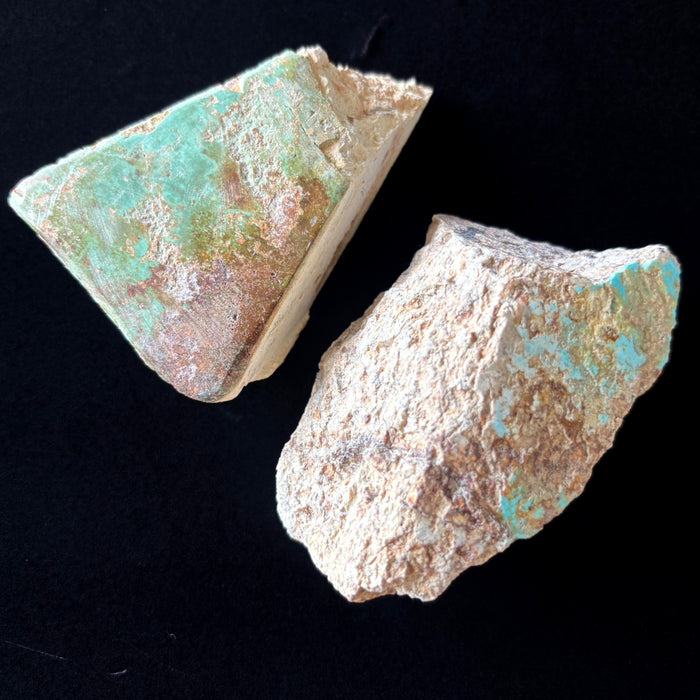 Turquoise Raw Specimen Lot Cerrillos NM Real Rough Rocks