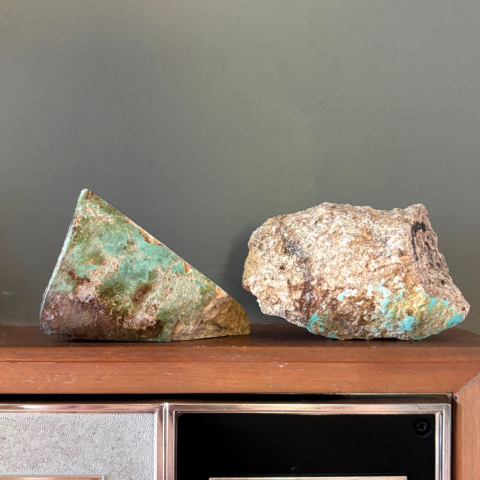 Turquoise Raw Specimen Lot Cerrillos NM Real Rough Rocks
