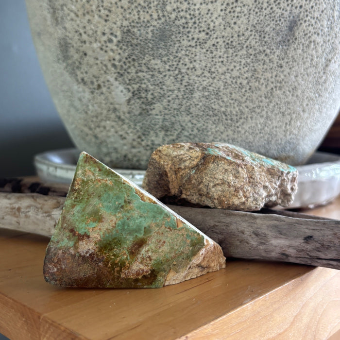 Turquoise Raw Specimen Lot Cerrillos NM Real Rough Rocks