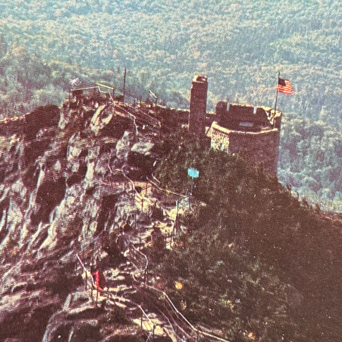 Vintage Postcard Whiteface Mountain Adirondacks NY Aerial Castle Tower Tourists