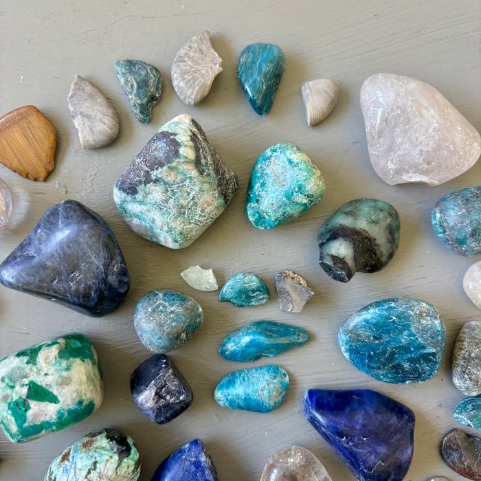 Crystal Tumbled Stone Bundle: Mandala Grid Wounded Warriors