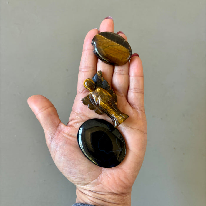 Crystal Set: 5 Angel, Ganesh, Buffalo & Cab Wounded Warriors