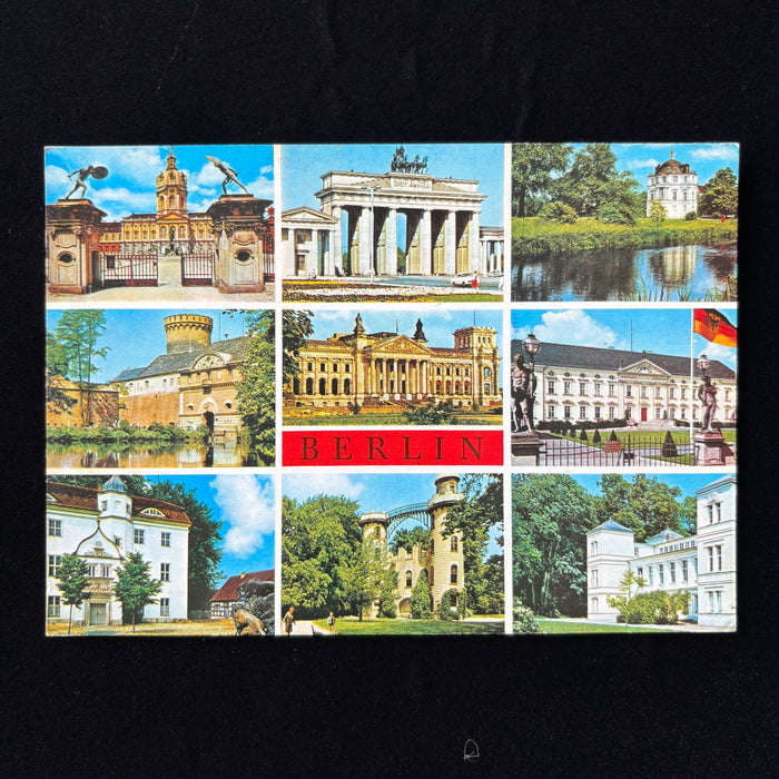 Vintage Postcard 1984 Berlin Bautec Trade Fair Multi View Peacock Island Germany