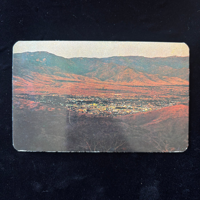 Vintage Postcard 1985 Oaxaca Mexico Monte Alban Ruins Turok Exporta Solo Stamp