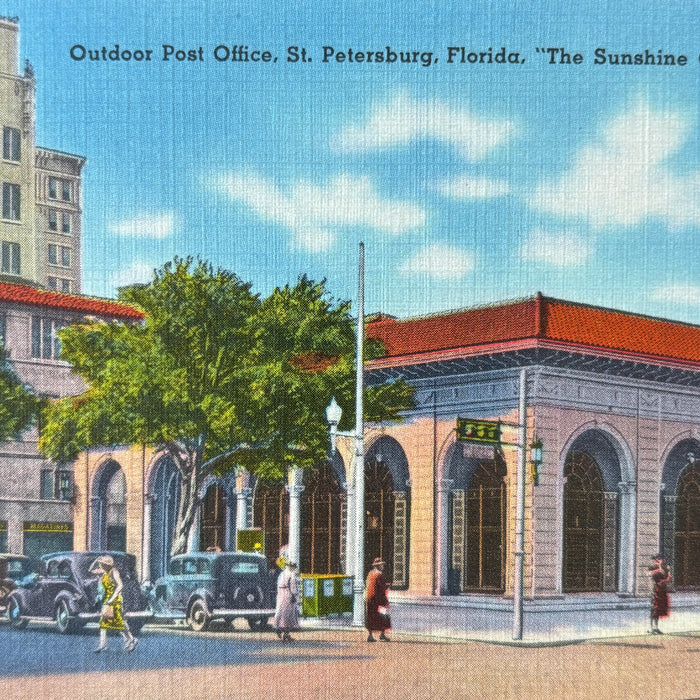 Vintage Postcard Lot FL Tour Oranges Museum Bridge Post Office Miami Resort Cars