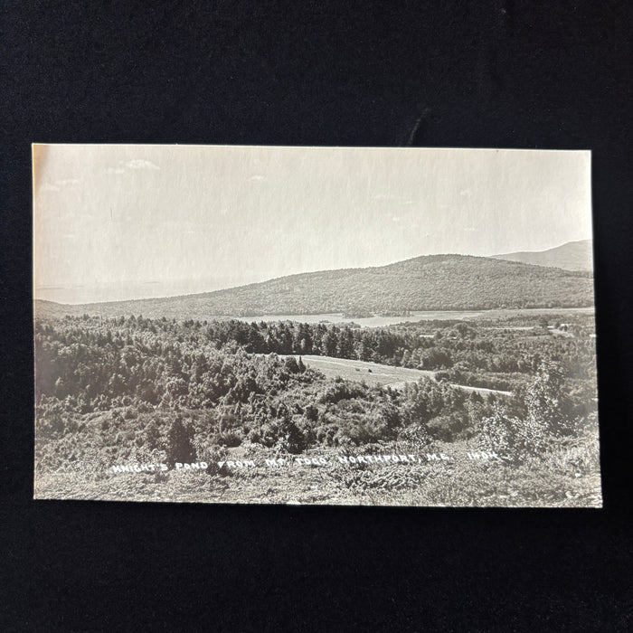 Vintage Postcard RPPC Northport Maine Knights Pond Mt Togo New England Nature