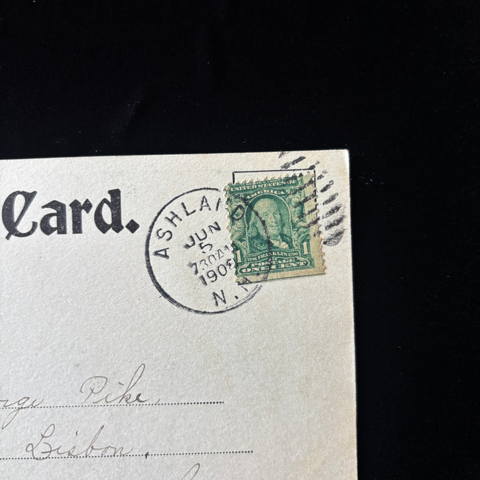 Antique Postcard 1908 Wentworth Eye Drama Social History State House Concord NH