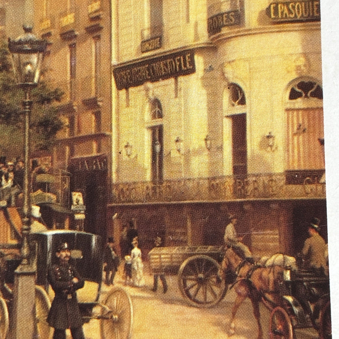 Vintage Postcard 1994 Radio Times Keith Floyd Giveaway Paris Street Horse Police