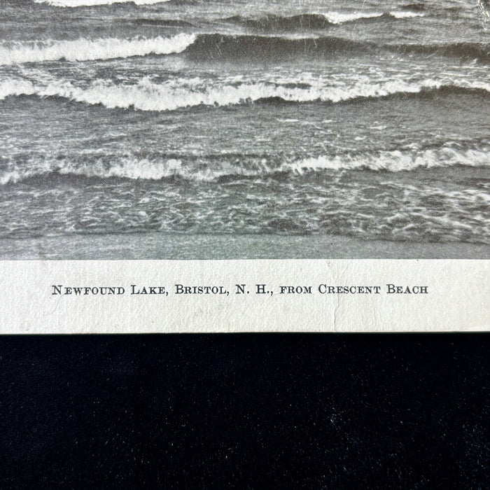 Antique Postcard 1905 Slick Time Newfound Lake Bristol NH Crescent Beach