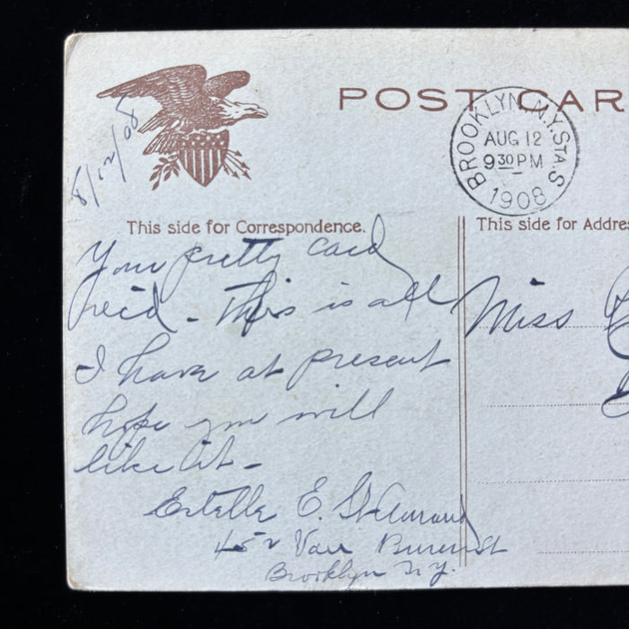 Antique Postcard 1908 A Bit Of Nature By Sander Brooklyn NY Scenic Serene Art