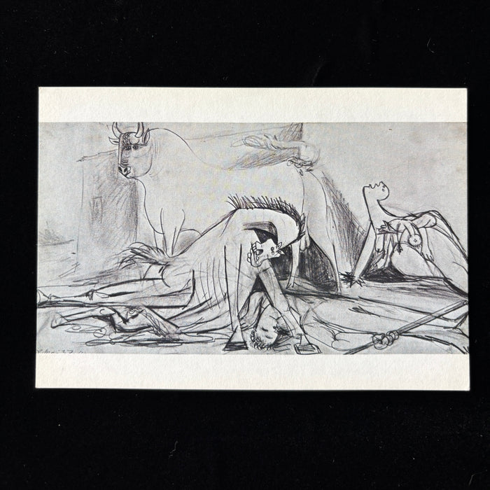 Vintage Postcard Lot Pablo Picasso Guernica Composition Studies Set Prado Madrid