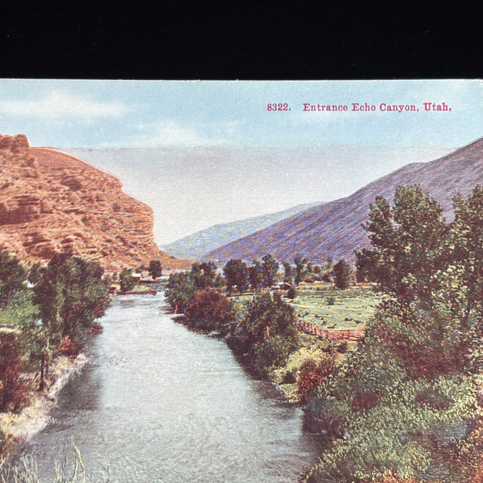Vintage Postcard Lot Yellow Tour Utah Arches Cedar Breaks Echo Canyon River