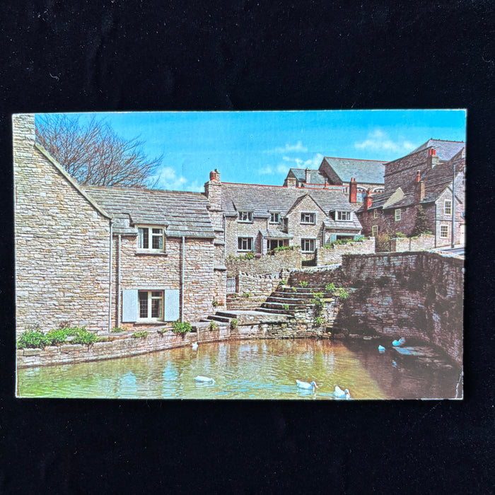 Vintage Postcard 1963 Swanage Mill Pond Gem Dorset Duck Sussex Worthing Holiday