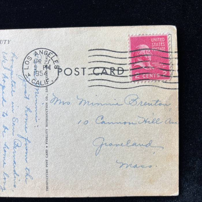 Vintage Postcard 1954 "Hospital Recovery" Las Cruces New Mexico Organ Mountains