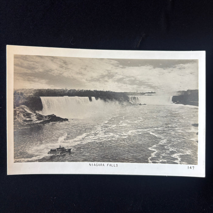 Vintage Postcard RPPC Niagara Falls Maid Mist Steamboat Canada White Water Rapid
