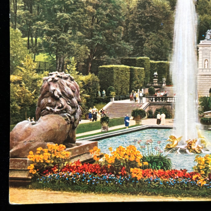 Vintage Postcard Lot Linderhof Palace Gold Fountain Bavaria Germany Retro Travel