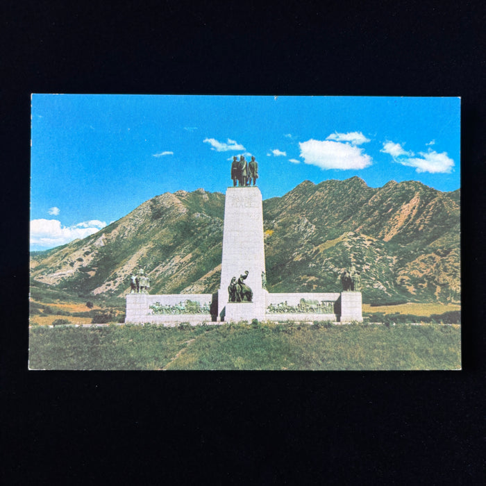 Vintage Postcard LDS This Is The Place Monument Salt Lake City Utah Pioneer
