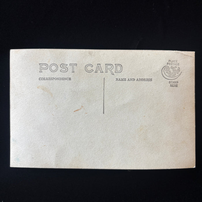 Antique Postcard RPPC Edwardian Mother Baby Studio Vignette Pompadour Fashion