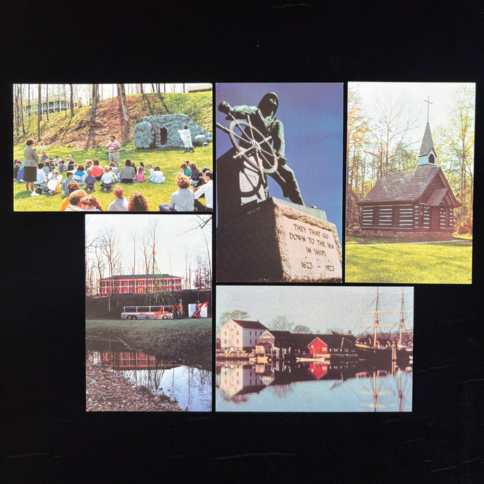 Vintage Postcard Lot Christian Bus Tours Bible School Church Faith Travels