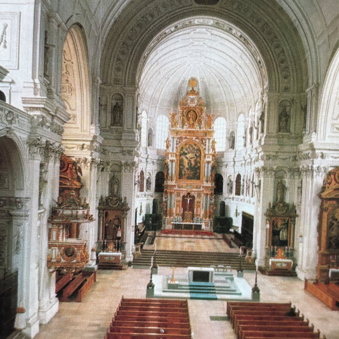 Vintage Postcard 5-Lot Germany Austria Church Interior Palace Hall Architecture
