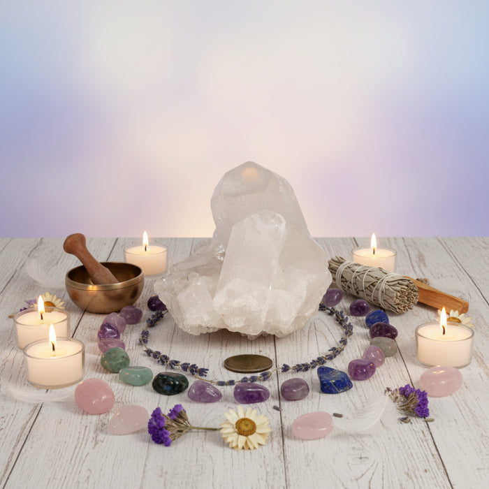 Clear Quartz Cluster Manifestation Crystal 5 Inch