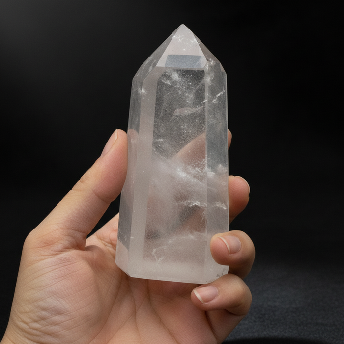 Clear Quartz Wand Obelisk Tower Natural Crystal