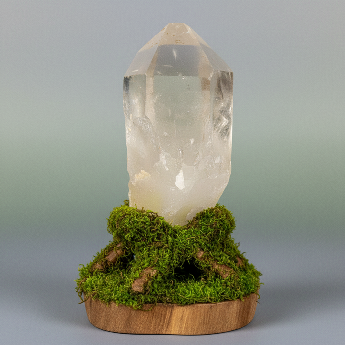 Clear Quartz Raw Crystal Point Destiny Finder 5 Inch