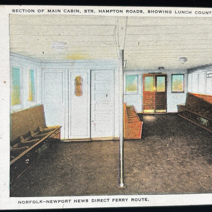 Vintage Postcard Lot Maritime Hot Dogs Norfolk Newport News Ferry Hampton VA