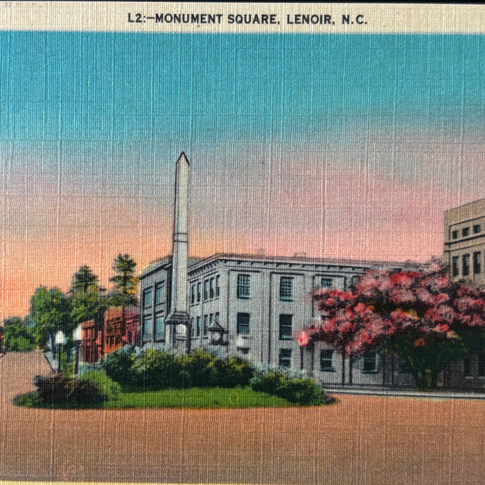 Vintage Postcard Lot North Carolina Lenoir Asheville College Tryon Night Cars