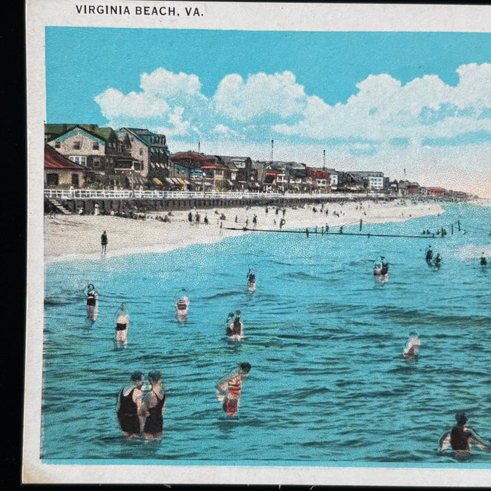 Vintage Postcard Lot Virginia Beach 1920s Cavalier Hotel Club Swimming Pool
