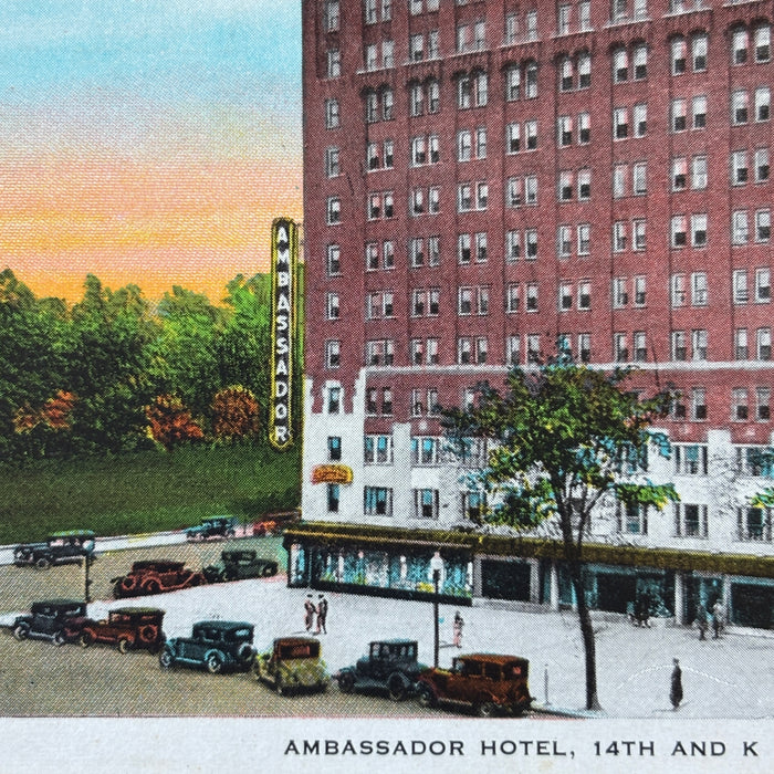 Vintage Postcard Lot Washington DC Lincoln Memorial White House Ambassador Hotel