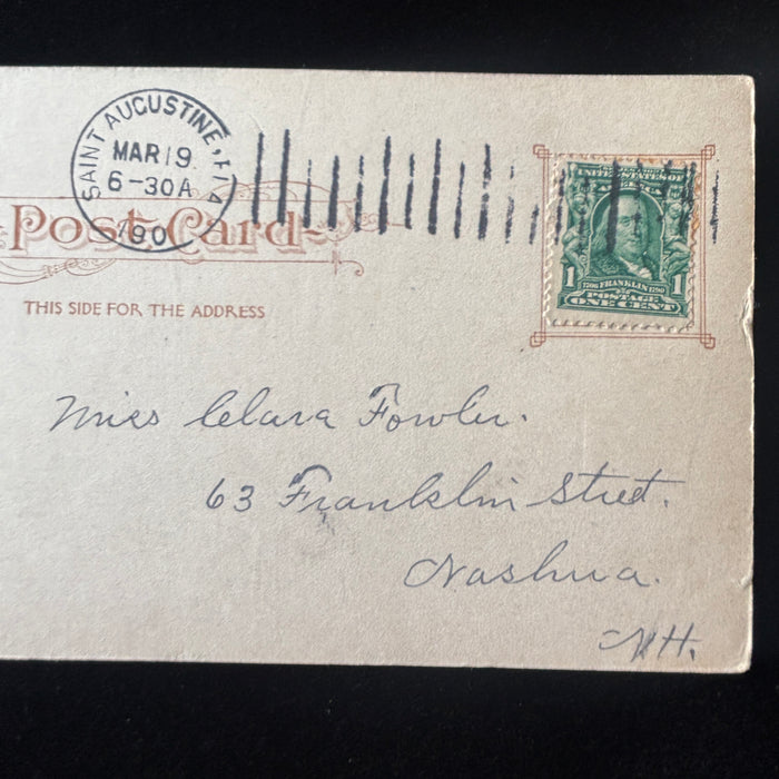 Antique Postcard 1900s Jacksonville FL Winter Tourism Post Office Undivided