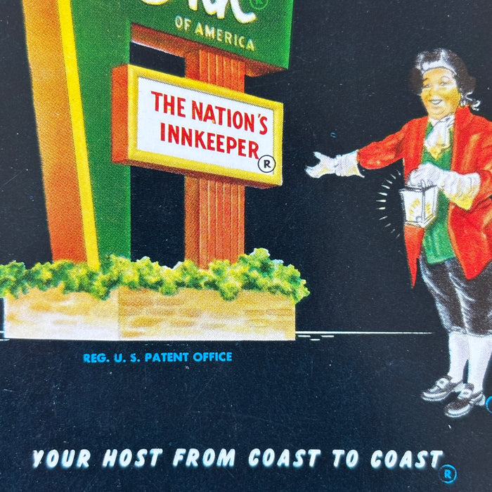 Vintage Postcard Holiday Inn Odessa Texas Great Sign Roadside Neon Route 80