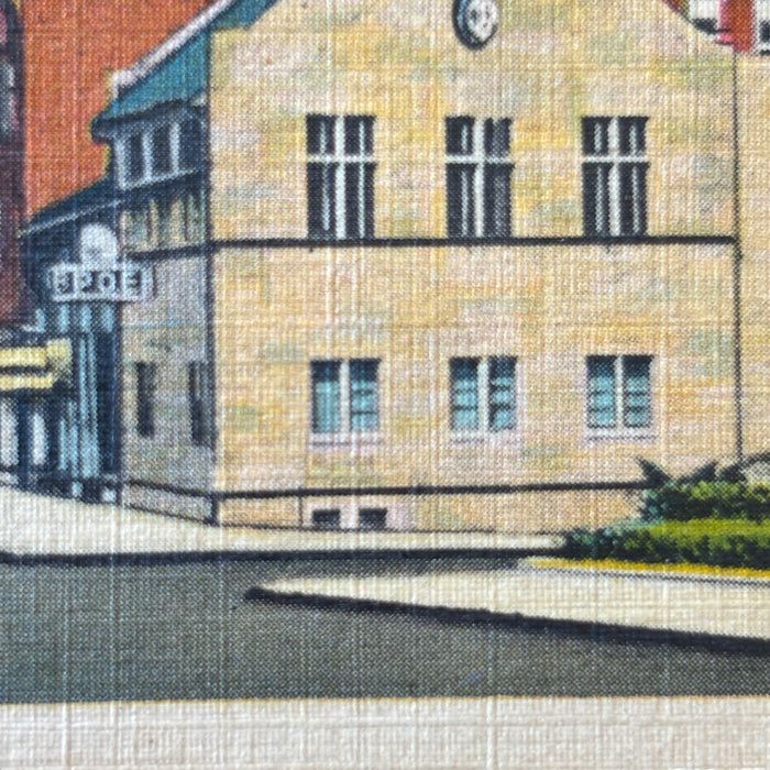 Vintage Postcard 1963 Circled Hotel Coleman Lewistown PA West Market Street