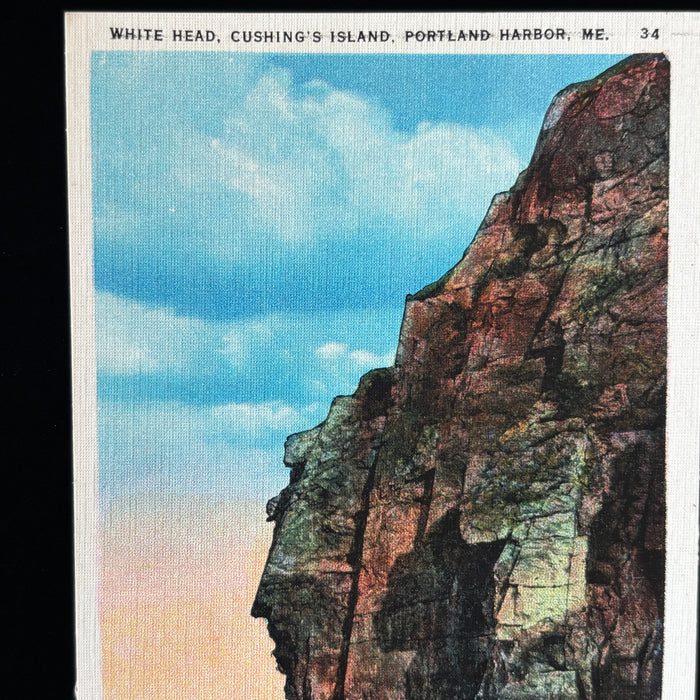 Vintage Postcard Lot Dramatic Coast Cliff Ocean Portland Maine Surf White Head
