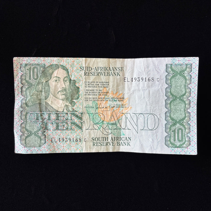 Banknote Vintage South Africa 10 Rand Bull Sheep Watermark UV Verified