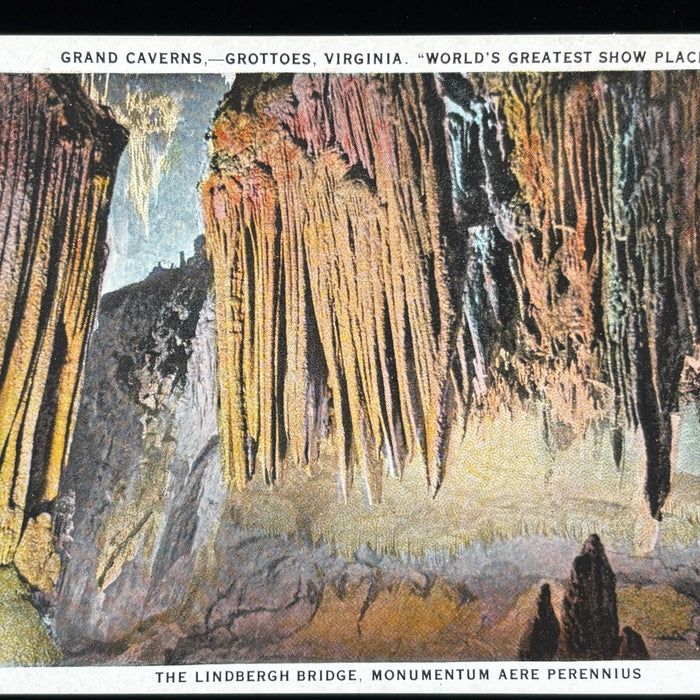 Vintage Postcard Lot Grand Caverns Lindbergh Bridge Luray Stonewall Grotto VA