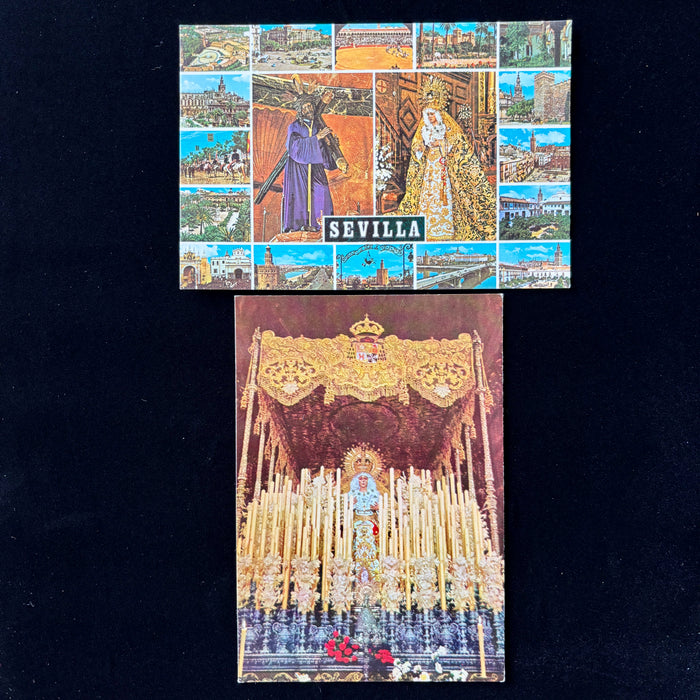Vintage Postcard Lot Sevilla Spain Semana Santa Holy Week Virgin Mary Religious