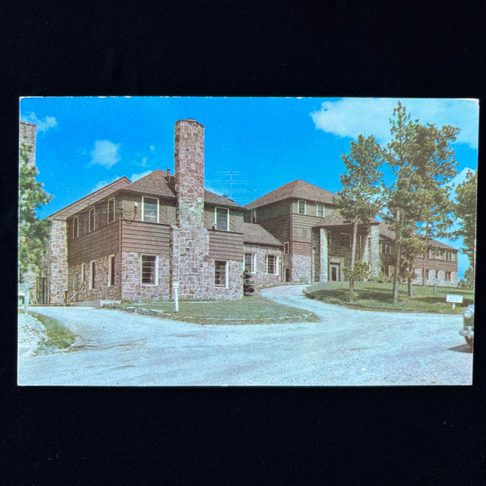 Vintage Postcard South Dakota Sylvan Lake Hotel Black Hills Road Trip Americana