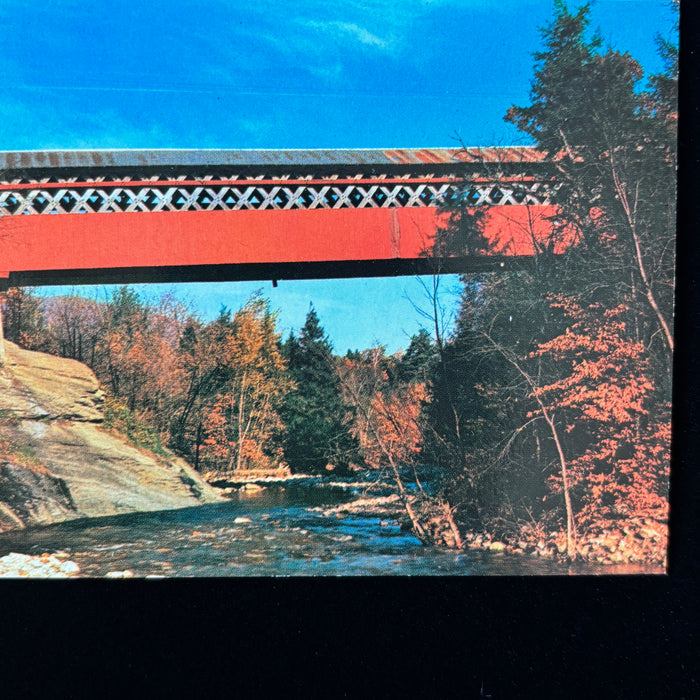 Vintage Postcard Lot Covered Bridges Vermont Americana Chiselville Martins Mill