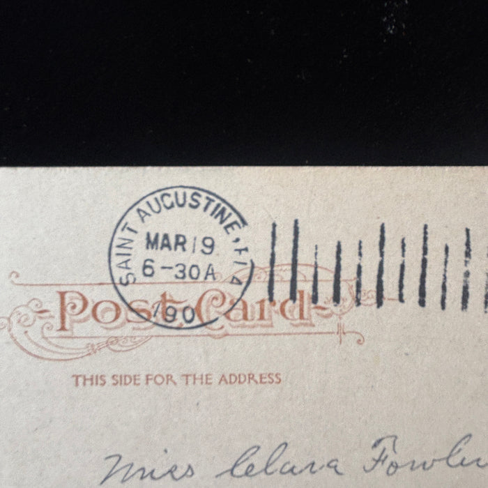 Antique Postcard 1900s Jacksonville FL Winter Tourism Post Office Undivided