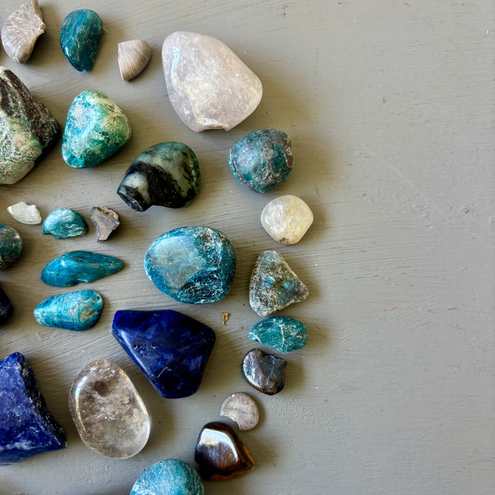 Crystal Tumbled Stone Bundle: Mandala Grid Wounded Warriors