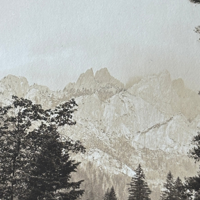 Vintage Postcard RPPC Castle Crags Pacific Highway California Mountain Road
