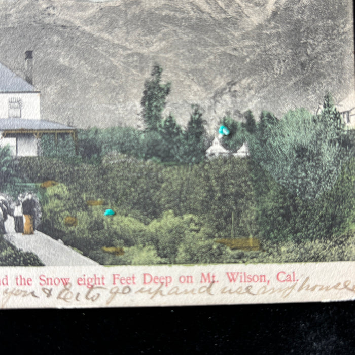 Antique Postcard 1907 Family Invitation McNally Mansion California