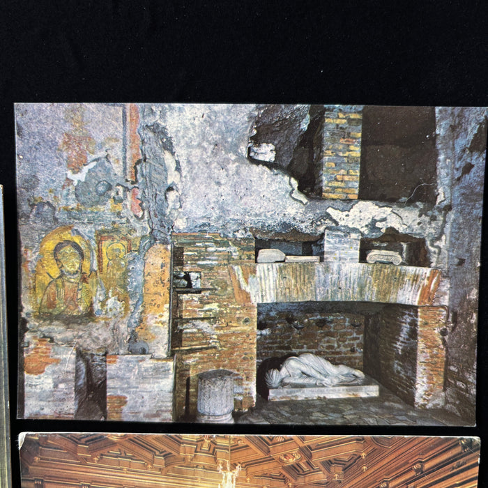 Vintage Postcard Lot Italy Historic Interior Chigi Chapel St Cecilia Castle Rome