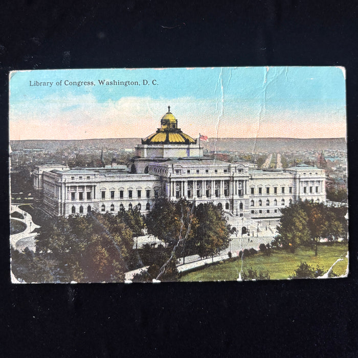 Antique Postcard 1915 Danish Tailor Birthday Denmark Wisconsin Library Congress