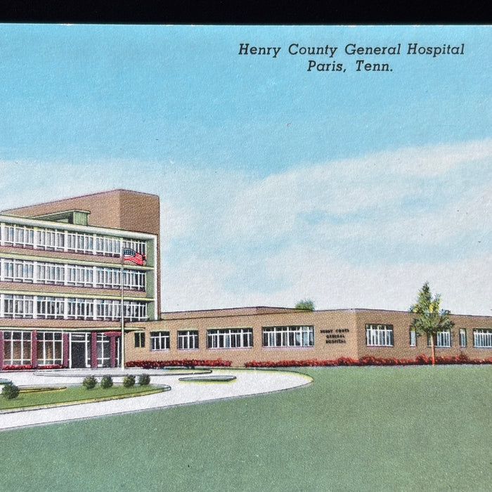 Vintage Postcard Lot Tennessee Henry County Hospital Riverfront Dr Memphis Cars
